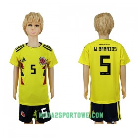 Koszulka Kolumbia W.Barrios 5 Dziecięcy Mistrzostwa Świata 2018 Domowe Stroje Piłkarskie